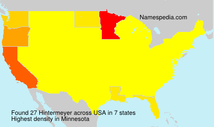 Surname Hintermeyer in USA Surname Hintermeyer in USA