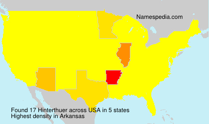 Surname Hinterthuer in USA Surname Hinterthuer in USA