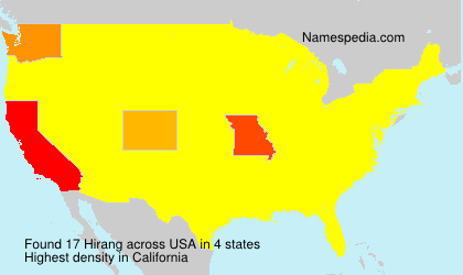 Surname Hirang in USA Surname Hirang in USA