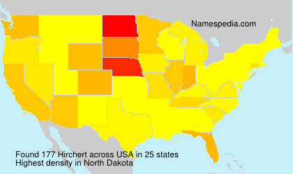 Surname Hirchert in USA Surname Hirchert in USA