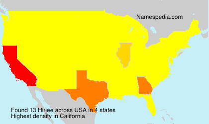 Surname Hirjee in USA Surname Hirjee in USA