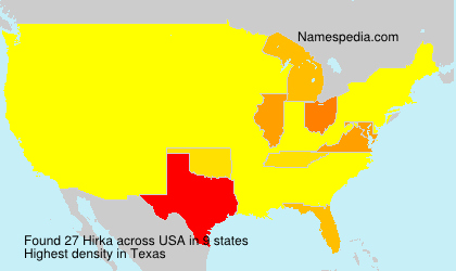 Surname Hirka in USA Surname Hirka in USA