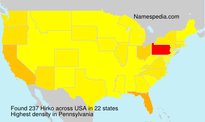 Surname Hirko in USA Surname Hirko in USA