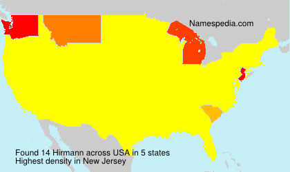 Surname Hirmann in USA Surname Hirmann in USA