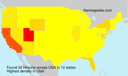 Surname Hirsche in USA Surname Hirsche in USA