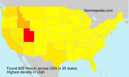 Surname Hirschi in USA Surname Hirschi in USA