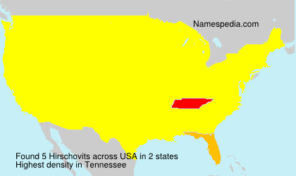 Surname Hirschovits in USA Surname Hirschovits in USA