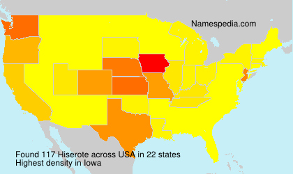Surname Hiserote in USA Surname Hiserote in USA