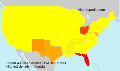 Surname Hissa in USA Surname Hissa in USA