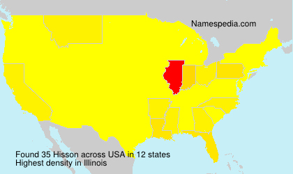 Surname Hisson in USA Surname Hisson in USA