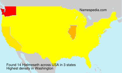Surname Hjelmeseth in USA Surname Hjelmeseth in USA