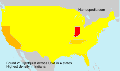 Surname Hjertquist in USA Surname Hjertquist in USA