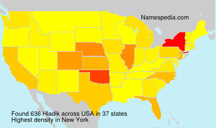 Surname Hladik in USA Surname Hladik in USA