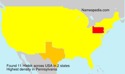 Surname Hlebik in USA Surname Hlebik in USA
