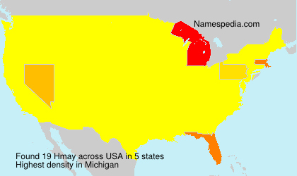 Surname Hmay in USA Surname Hmay in USA
