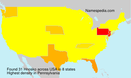 Surname Hnosko in USA Surname Hnosko in USA