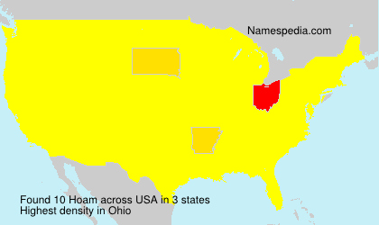 Surname Hoam in USA Surname Hoam in USA