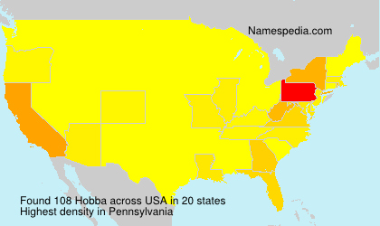 Surname Hobba in USA Surname Hobba in USA
