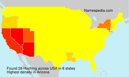 Surname Hoching in USA Surname Hoching in USA