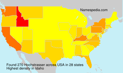 Surname Hochstrasser in USA Surname Hochstrasser in USA
