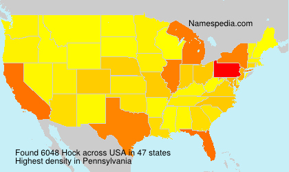 Surname Hock in USA Surname Hock in USA