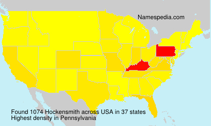 Surname Hockensmith in USA Surname Hockensmith in USA