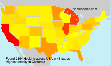 Surname Hocking in USA Surname Hocking in USA