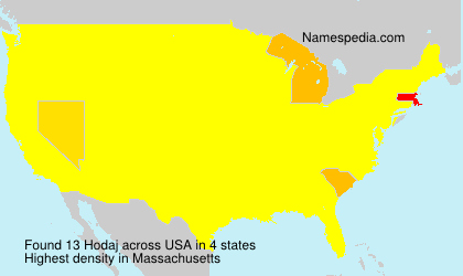 Surname Hodaj in USA Surname Hodaj in USA
