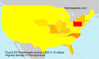 Surname Hodakowski in USA Surname Hodakowski in USA
