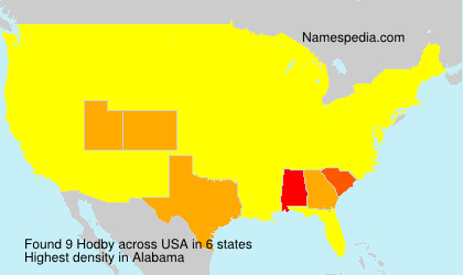 Surname Hodby in USA Surname Hodby in USA