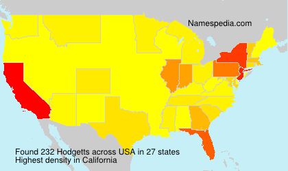 Surname Hodgetts in USA Surname Hodgetts in USA