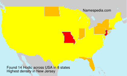 Surname Hodic in USA Surname Hodic in USA