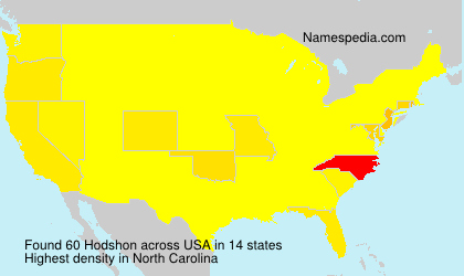 Surname Hodshon in USA Surname Hodshon in USA