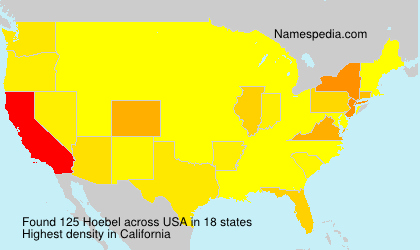 Surname Hoebel in USA Surname Hoebel in USA