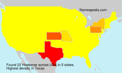 Surname Hoebener in USA Surname Hoebener in USA