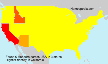Surname Hoeborn in USA Surname Hoeborn in USA