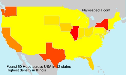 Surname Hoed in USA Surname Hoed in USA