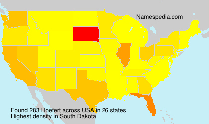 Surname Hoefert in USA Surname Hoefert in USA