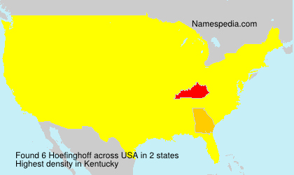 Surname Hoefinghoff in USA Surname Hoefinghoff in USA