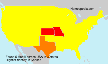 Surname Hoefli in USA