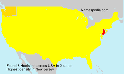 Surname Hoefsloot in USA Surname Hoefsloot in USA