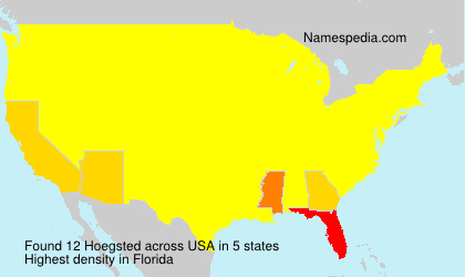Surname Hoegsted in USA Surname Hoegsted in USA