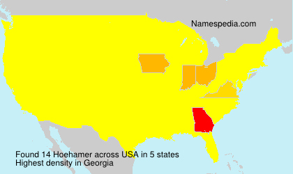 Surname Hoehamer in USA Surname Hoehamer in USA
