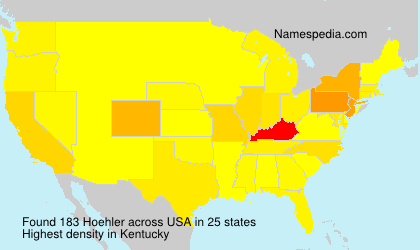 Surname Hoehler in USA Surname Hoehler in USA