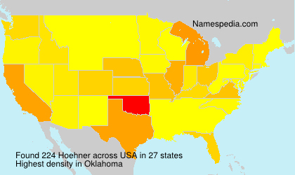 Surname Hoehner in USA Surname Hoehner in USA