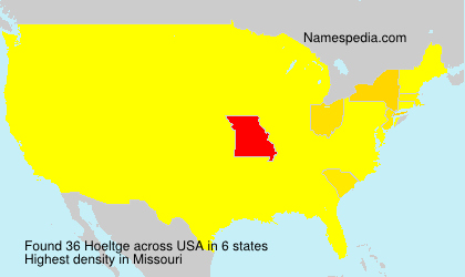 Surname Hoeltge in USA Surname Hoeltge in USA
