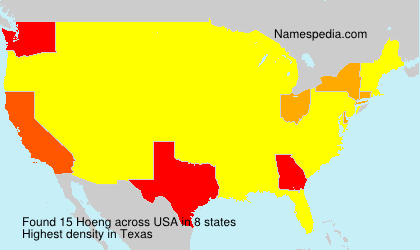 Surname Hoeng in USA Surname Hoeng in USA