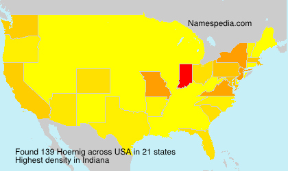 Surname Hoernig in USA Surname Hoernig in USA