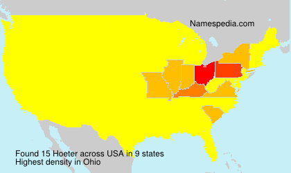 Surname Hoeter in USA Surname Hoeter in USA