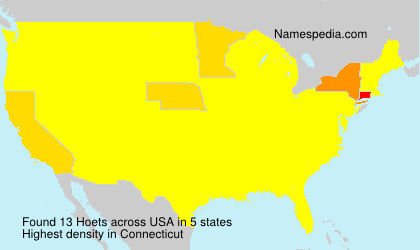 Surname Hoets in USA Surname Hoets in USA